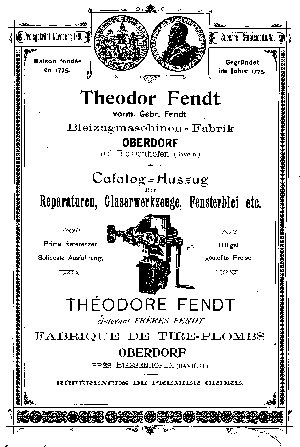 Prospekt von Theodor Fendt
